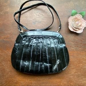 Vintage Black Clutch W/ Strap Option